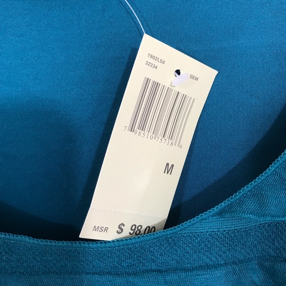 NWT TEAL RUFFLE DRESS SIZE MEDIUM - Picture 5 of 8